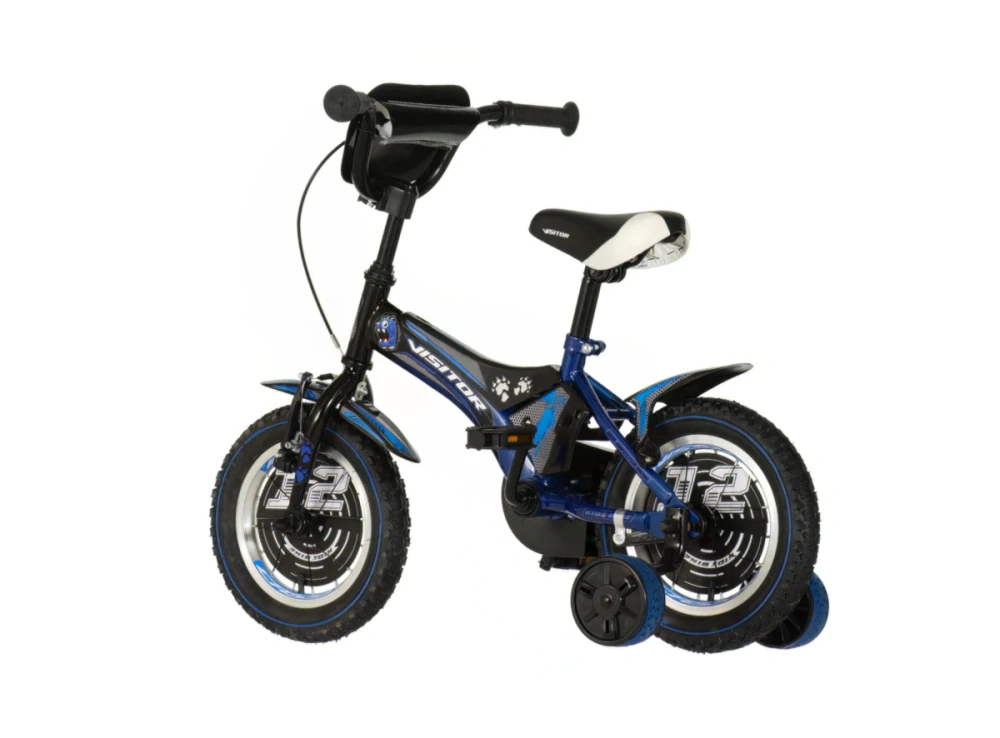 Bicykel Visitor Bluester 12" Čierno Modrý KIDS