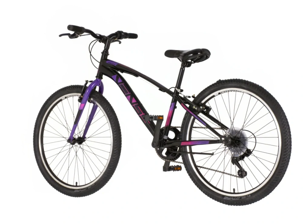 Bicykel Visitor Arcadia  24" Čierna Fialová KIDS