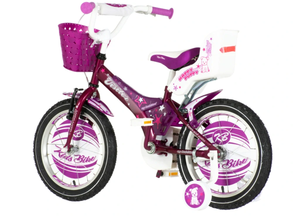 Bicykel Visitor Super Star 16" Čierno Fialová Girl