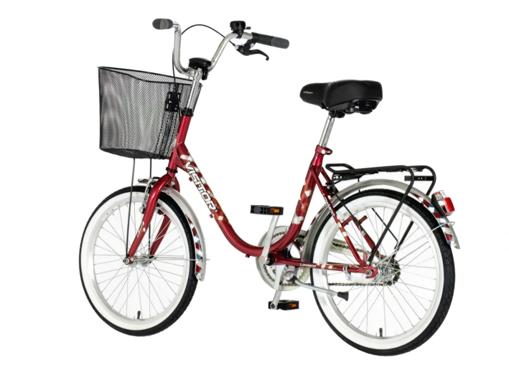 Bicykel Visitor Lowland 20" Červená Sivá UNI