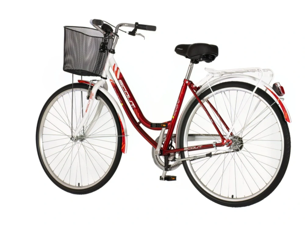 Bicykel Visitor Lowland 28" Červená Biela Oranžová W