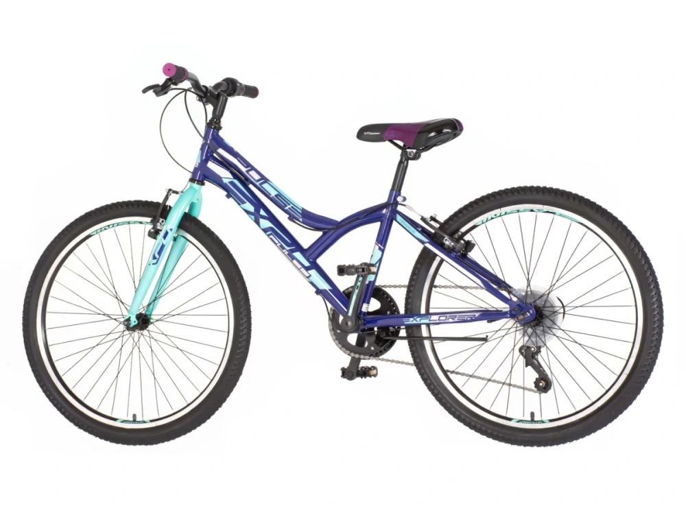 Bicykel Explorer Spy Diasy 24" Modrá Tyrkysová M