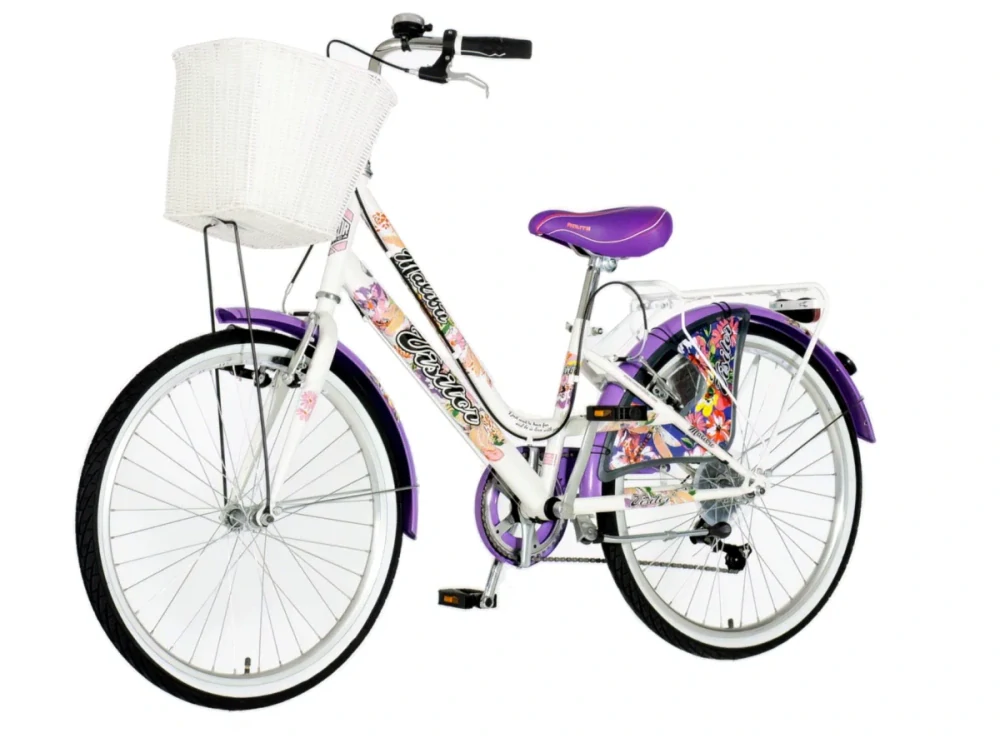 Bicykel Visitor Fashion Malibu 24" Biela Fialová