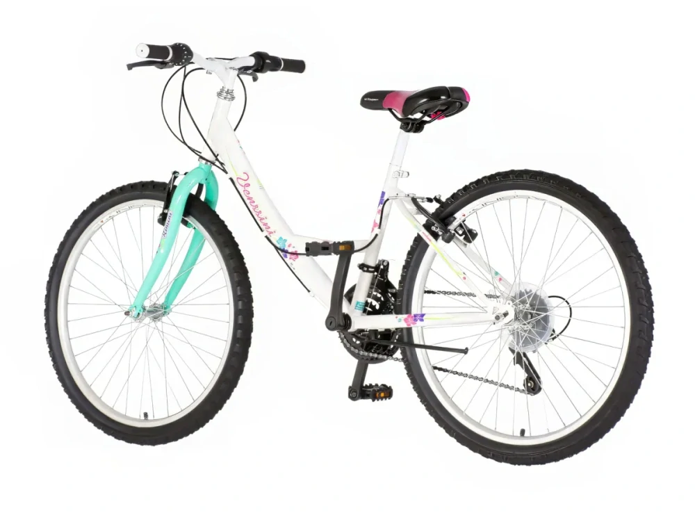 Bicykel Venssini Parma 24" Biela Tyrkys