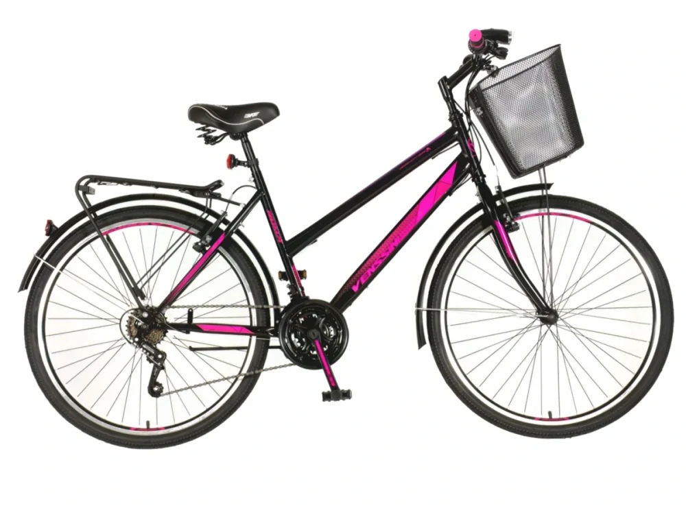 Bicykel Venssini Roma 26" Čierna Ružová