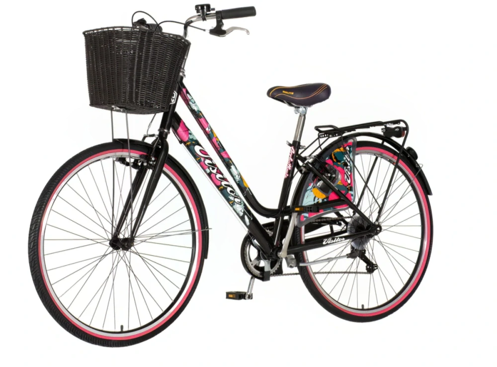 Bicykel Visitor Fashion Arrhythmia 28" Čierna Multicolor