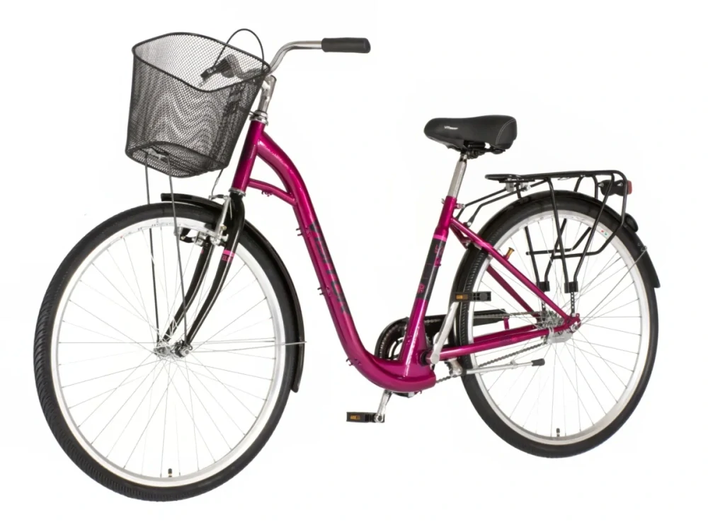 Bicykel Visitor Elite 28" Fialová Čierna