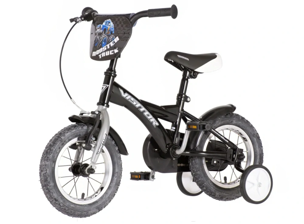 Bicykel Visitor Truck monster 12" čierny