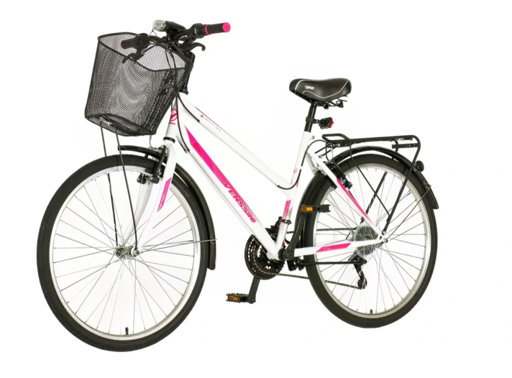 Bicykel Venssini Roma 26" Biela Ružová