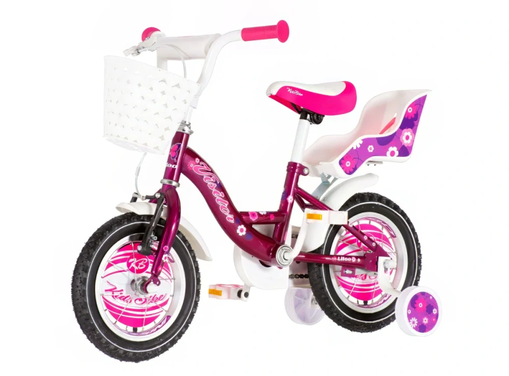 Bicykel Visitor Liloo 12" Fialová Biela KIDS