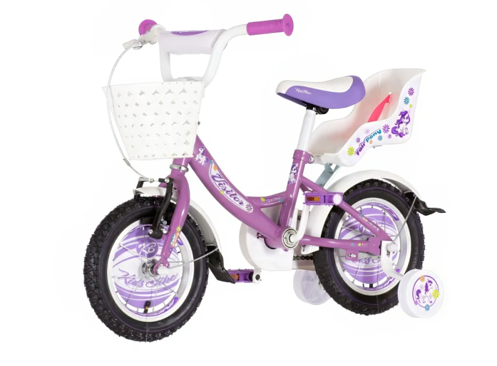 Bicykel Visitor Pony 12" Fialová Biela KIDS