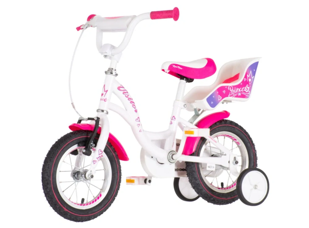 Bicykel Visitor Princess 12" Ružová Biela