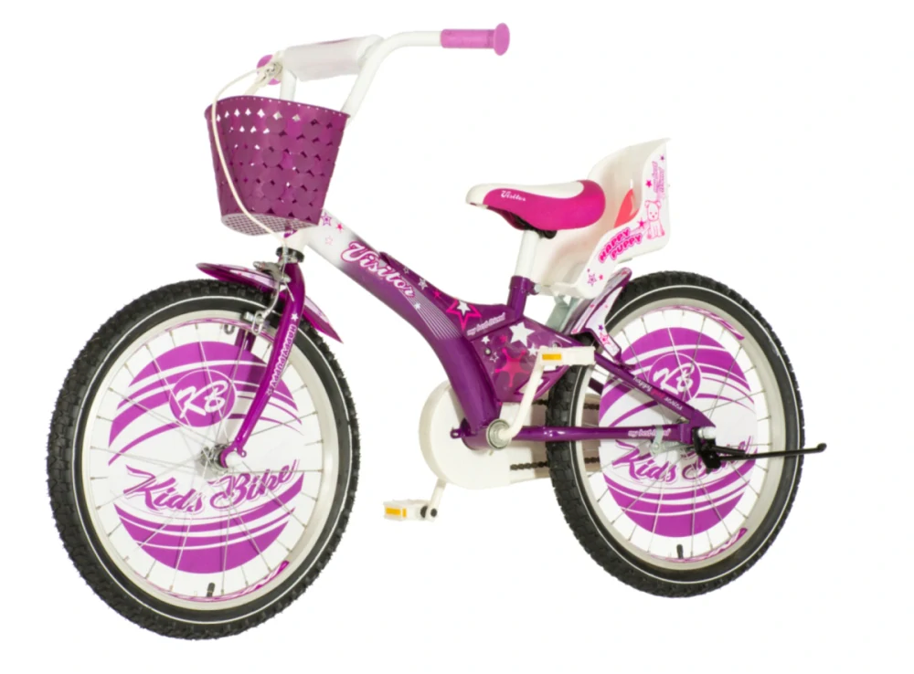 Bicykel Visitor Happy puppy 20" Fialová Biela KIDS