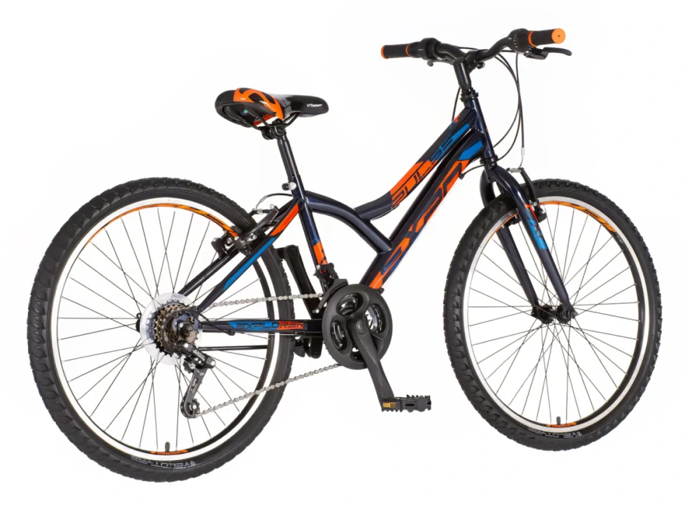 Bicykel Explorer Spy Diasy 24" Tmavá Modrá Modrá Oranžová M