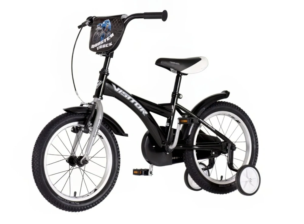 Bicykel Visitor Truck monster 16" čierno sivá