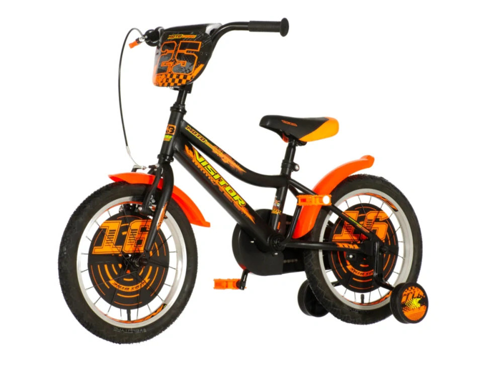 Bicykel Visitor Moto cross 16" čierno oranžová