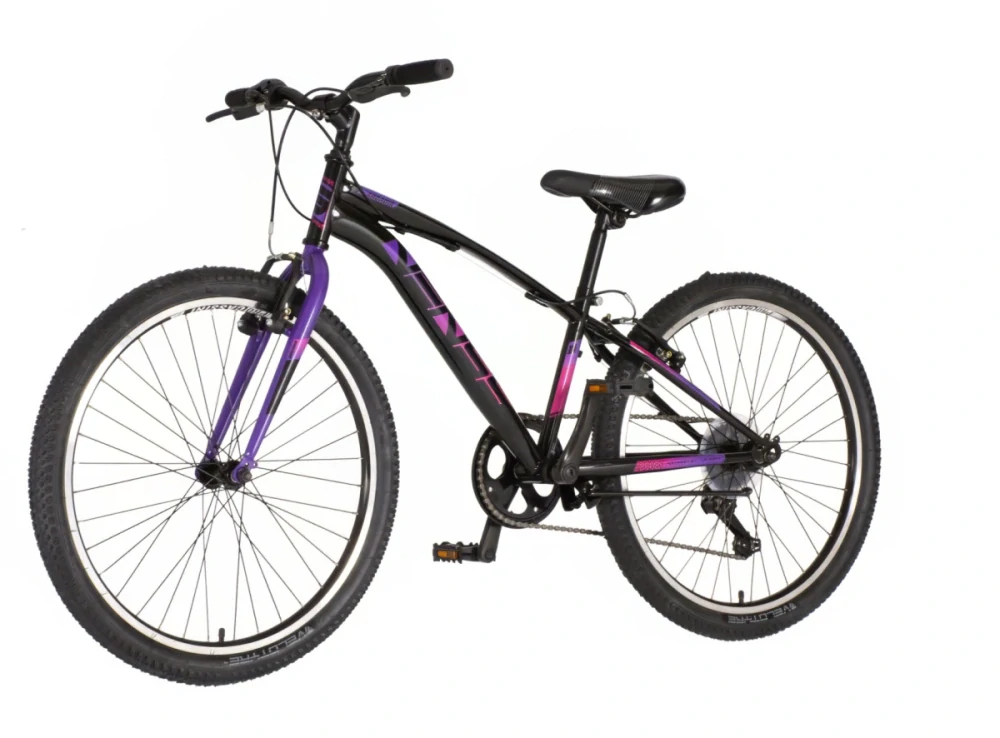 Bicykel Visitor Arcadia  24" Čierna Fialová KIDS