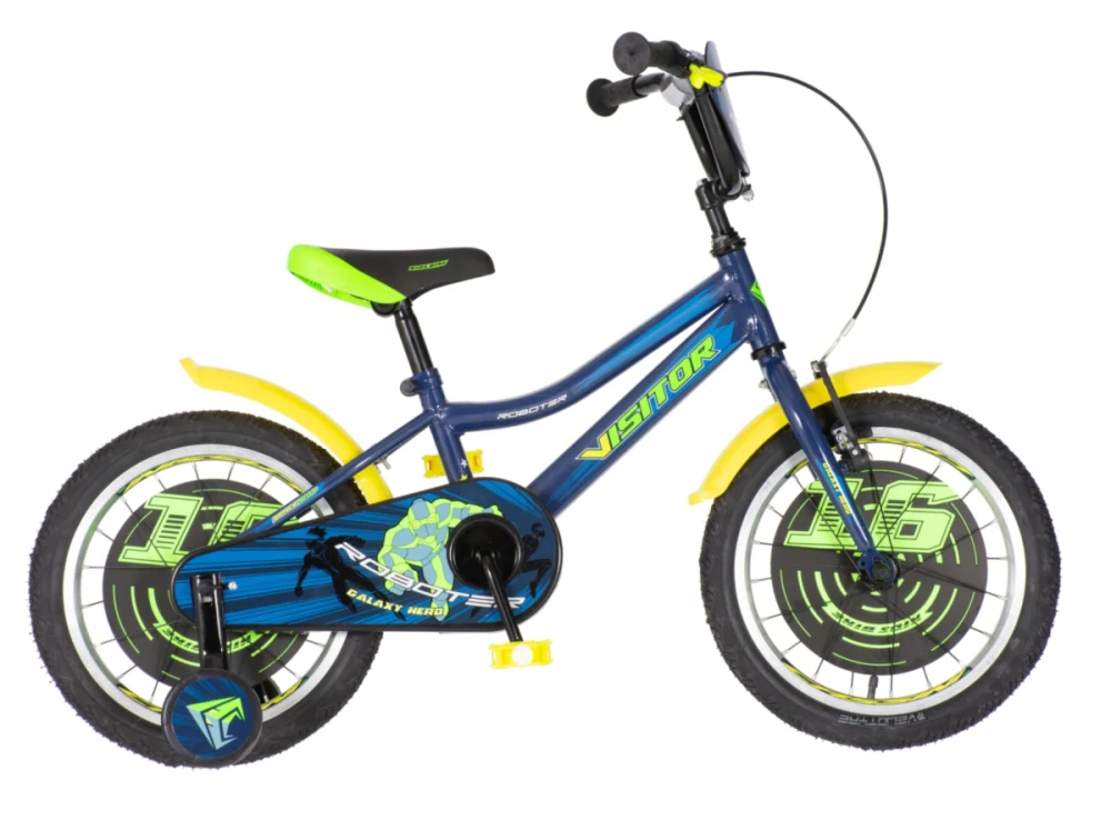Bicykel Visitor Roboter 16" Modro Žltá KIDS