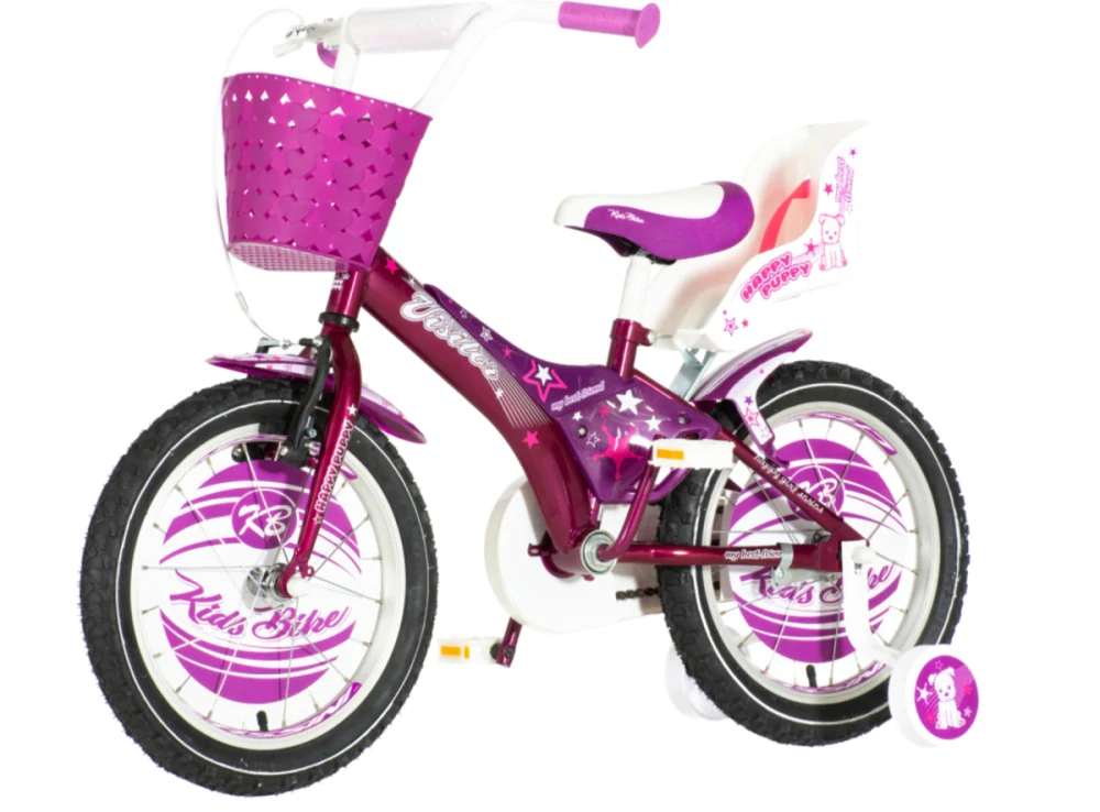 Bicykel Visitor Super Star 16" Čierno Fialová Girl