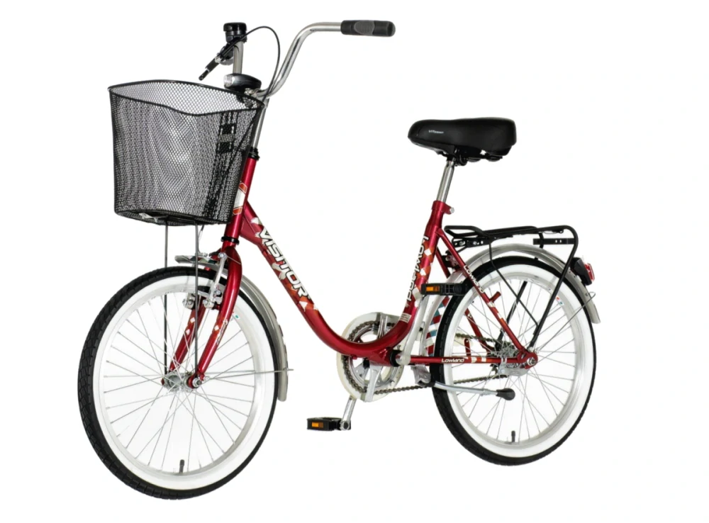 Bicykel Visitor Lowland 20" Červená Sivá UNI