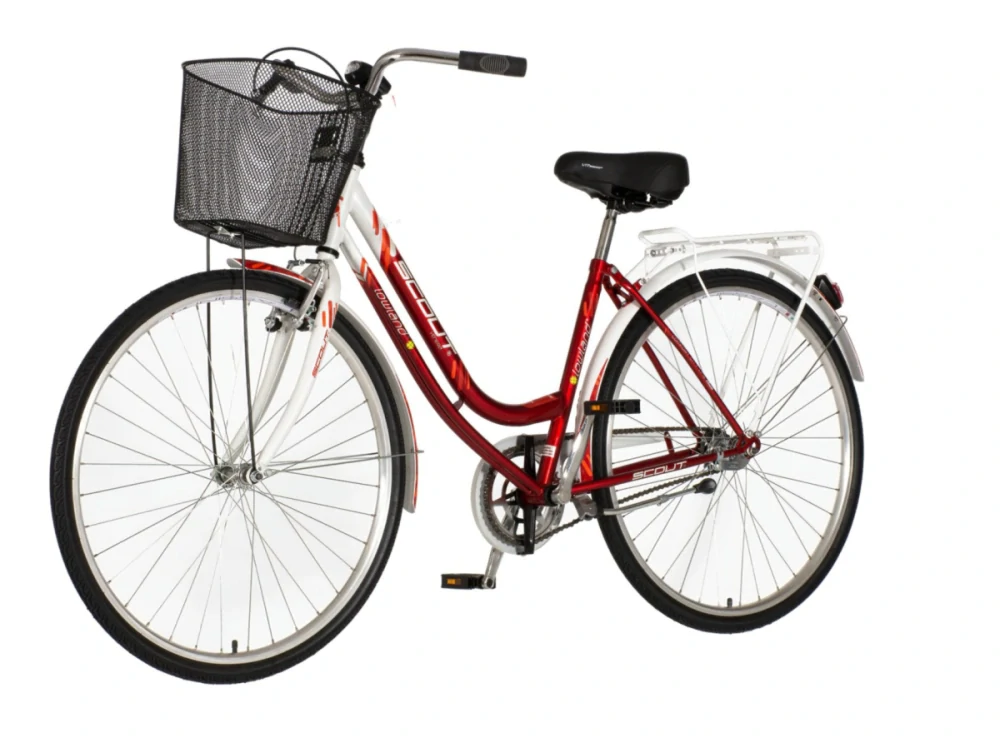 Bicykel Visitor Lowland 28" Červená Biela Oranžová W