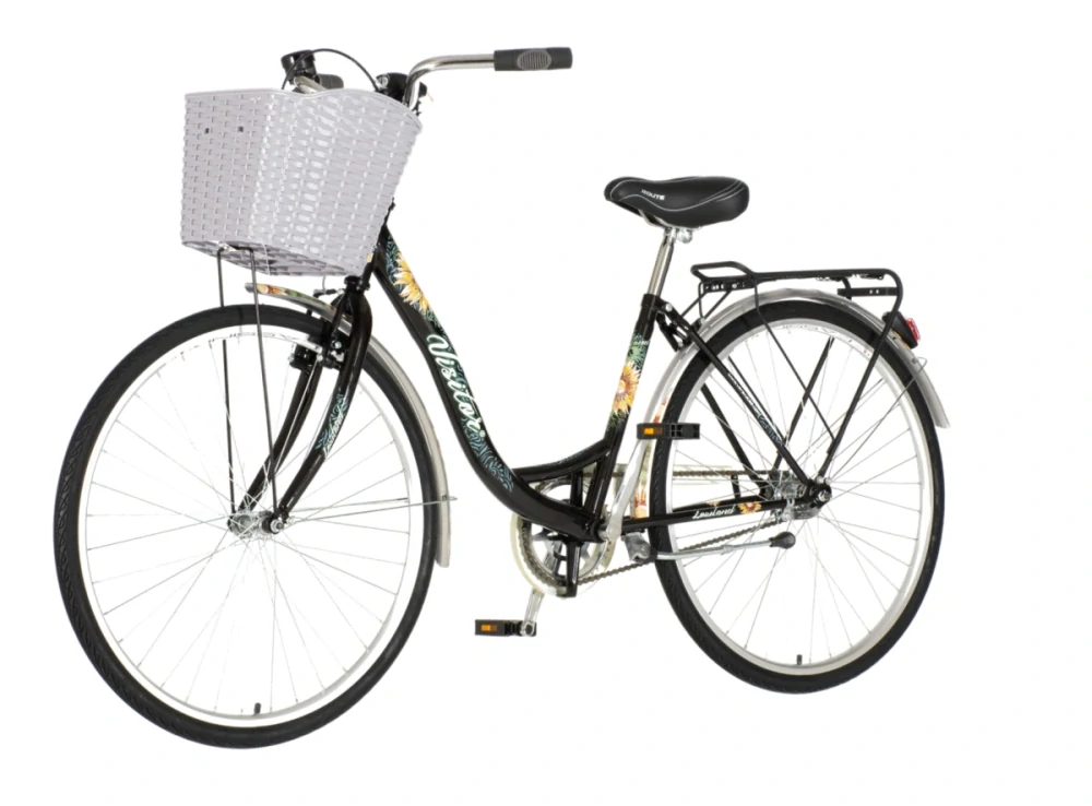 Bicykel Visitor Lowland 26x1.3/8" Čierna Tvamo Modrá