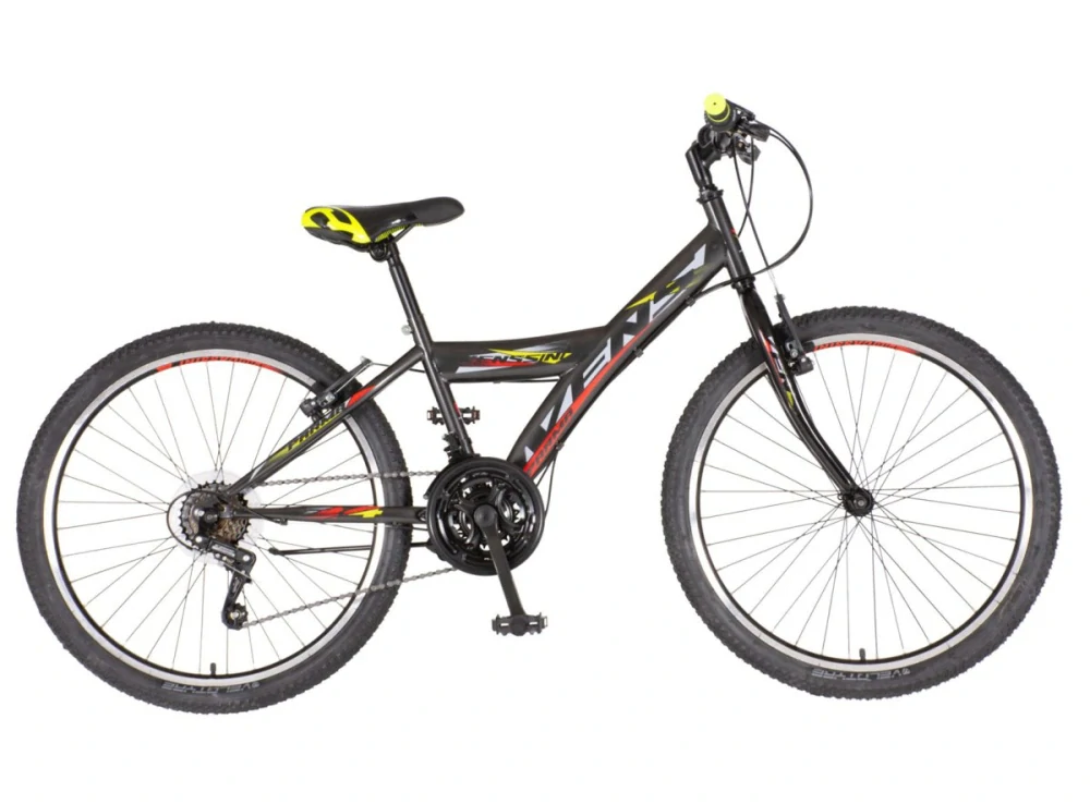 Bicykel Venssini Parma 24" Tmavá Sivá Biela Červená KIDS