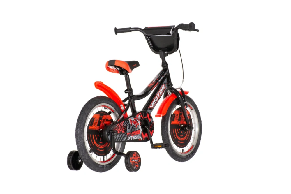 Bicykel Visitor Extreme 16" Čierno červeno sivá 