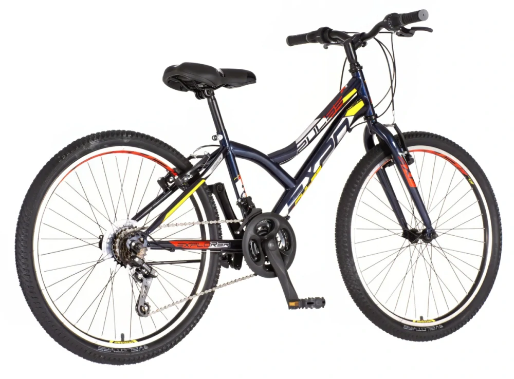 Bicykel Explorer Spy Legion 24" Tmavo Modrá Žltá Biela M